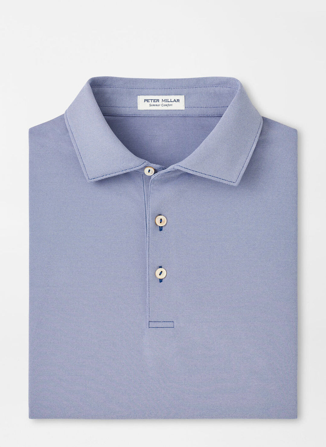 Peter Millar Mens Classic Fit Andover Performance Jersey Polo - Sport Navy