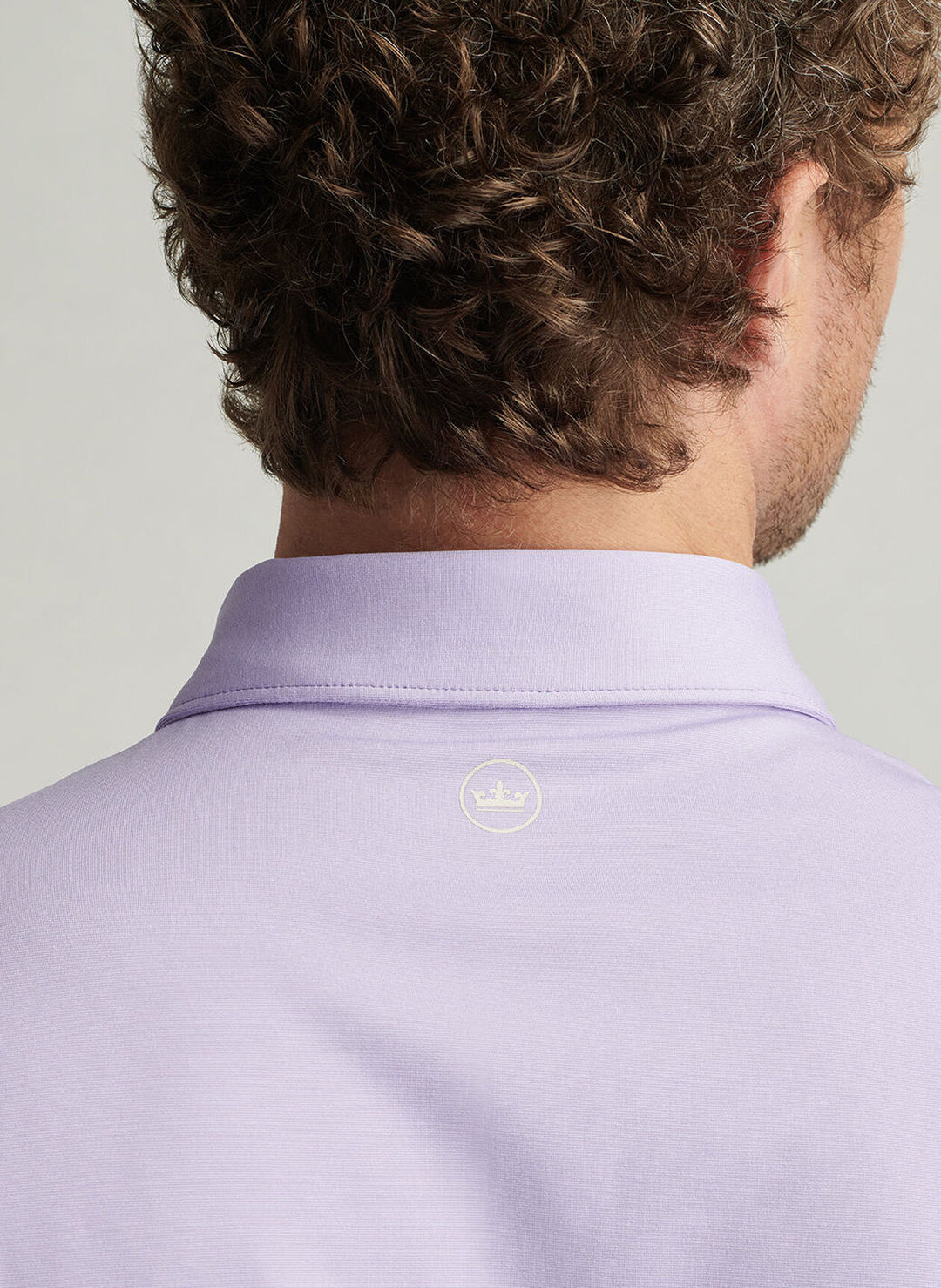 Peter Millar Mens Classic Fit Andover Performance Jersey Polo - Ultra Violet