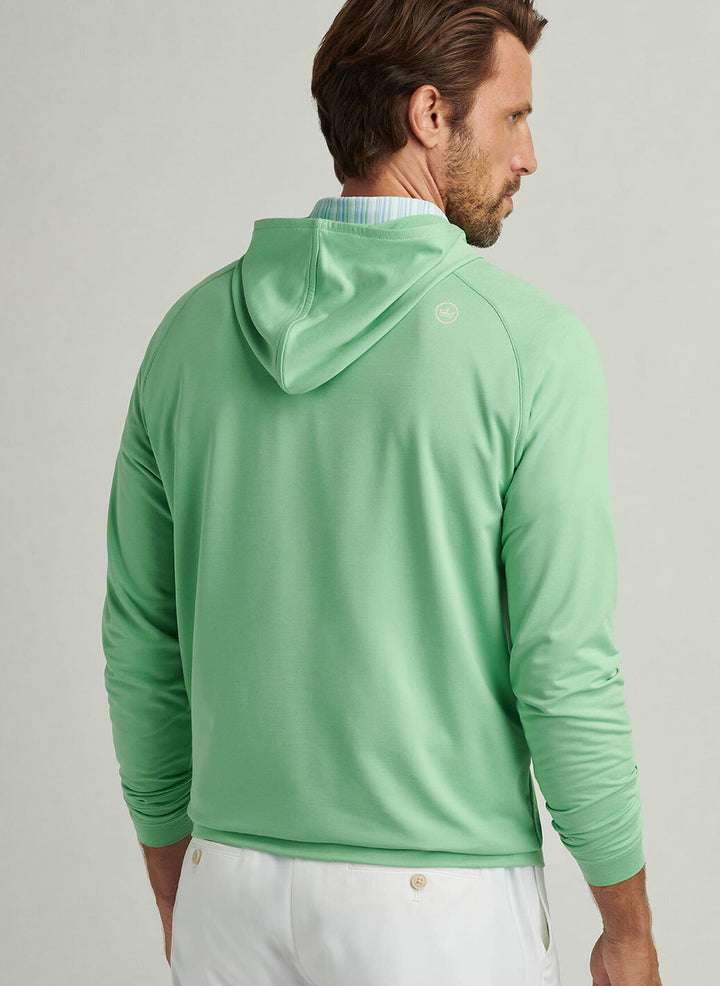 Peter Millar Mens Classic Fit Pine Performance Hoodie - Pear Tart