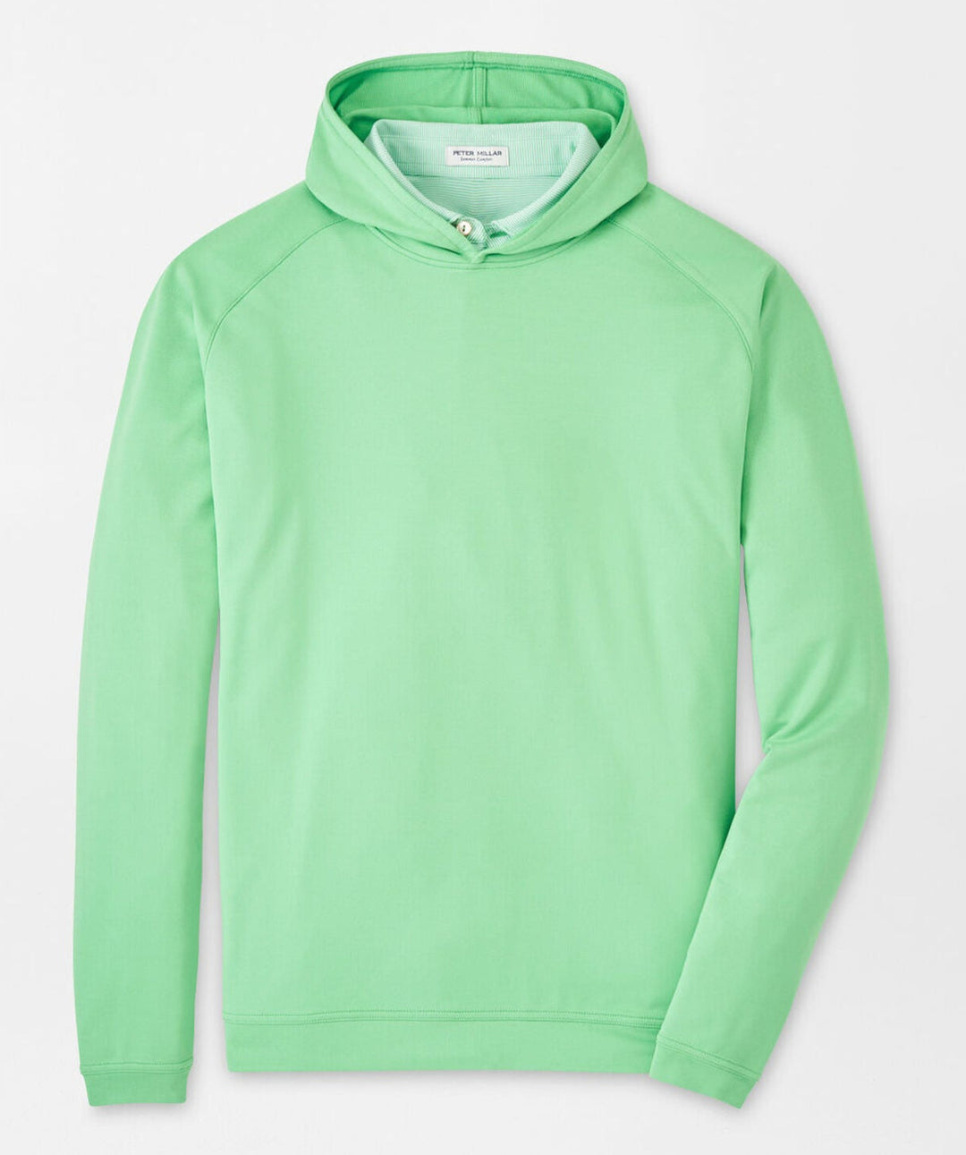 Peter Millar Mens Classic Fit Pine Performance Hoodie - Pear Tart