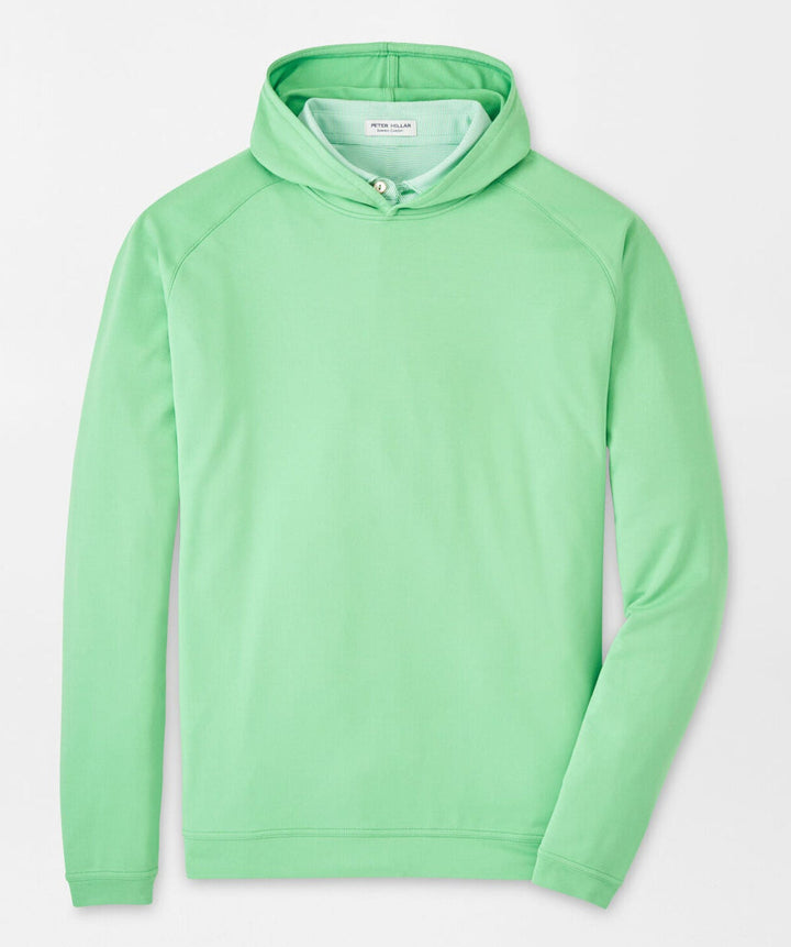 Peter Millar Mens Classic Fit Pine Performance Hoodie - Pear Tart