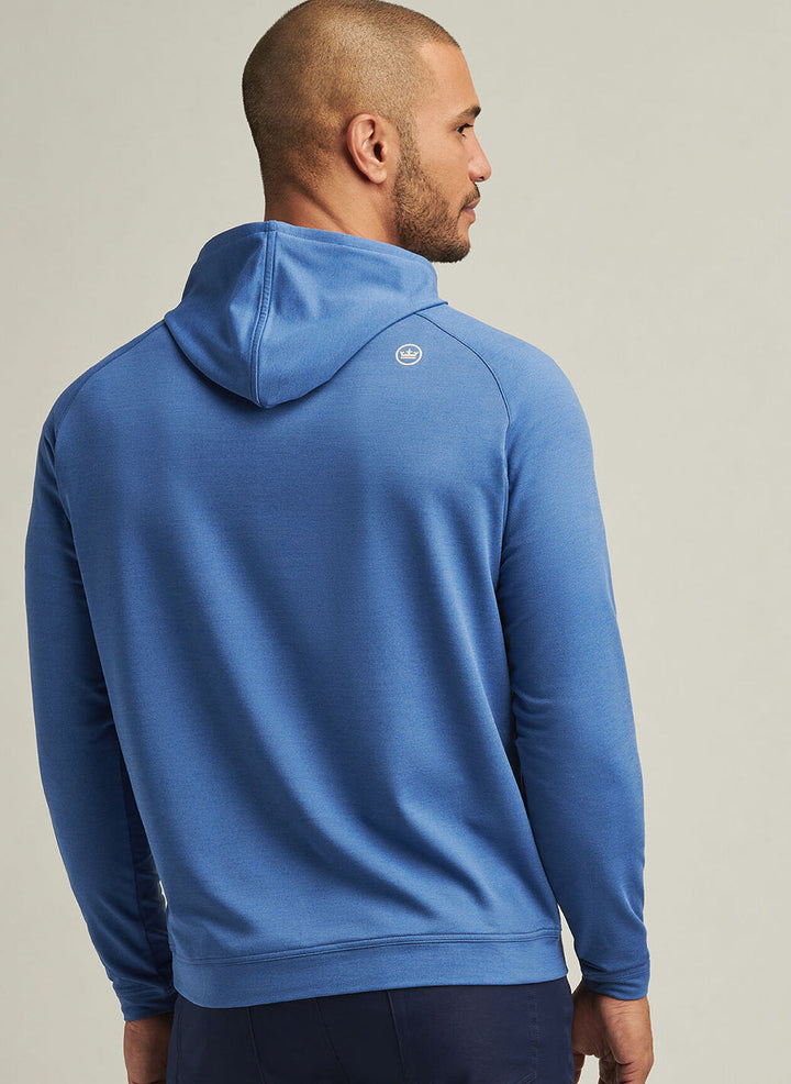 Peter Millar Mens Classic Fit Pine Performance Hoodie - Sport Navy