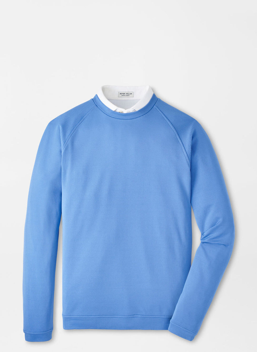 Peter Millar Mens Classic Fit Beaumont Performance Crew - Blue Sea