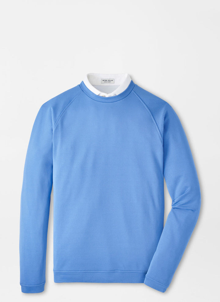 Peter Millar Mens Classic Fit Beaumont Performance Crew - Blue Sea