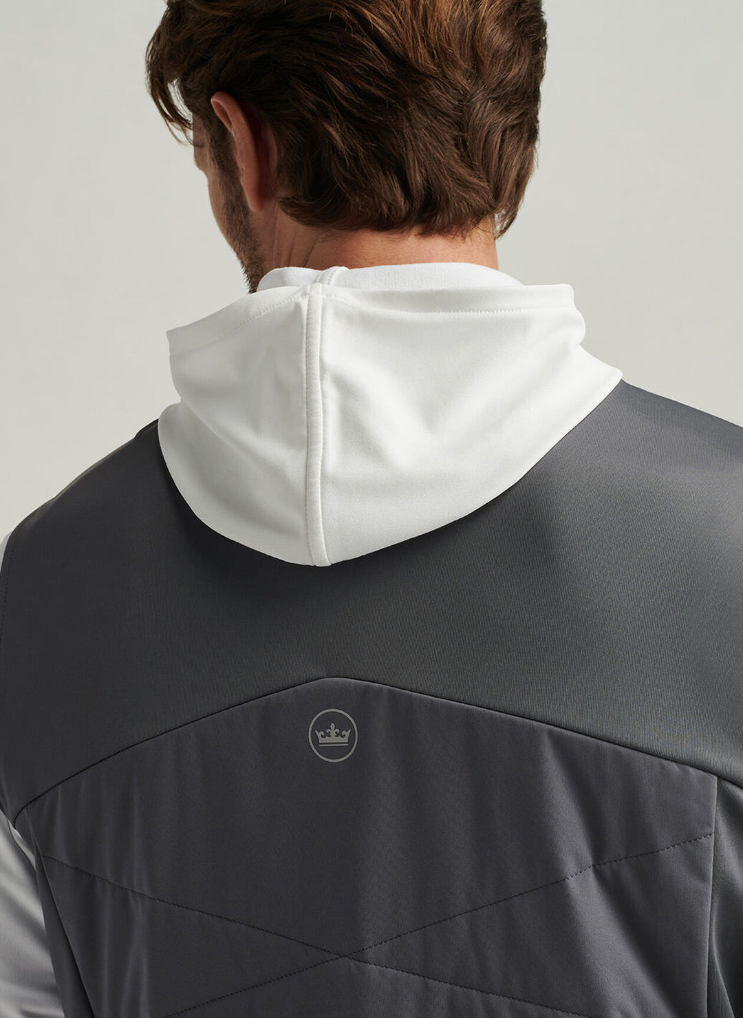 Peter Millar Mens Classic Fit Fuse Hybrid Vest - Iron