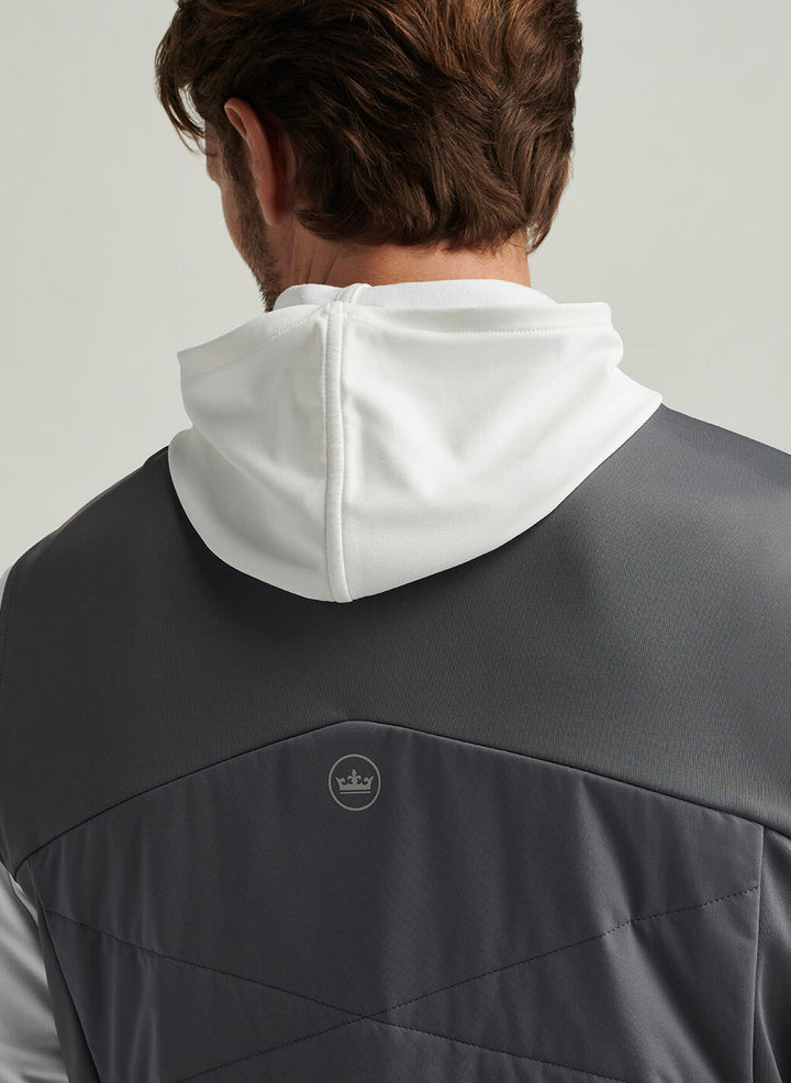 Peter Millar Mens Classic Fit Fuse Hybrid Vest - Iron