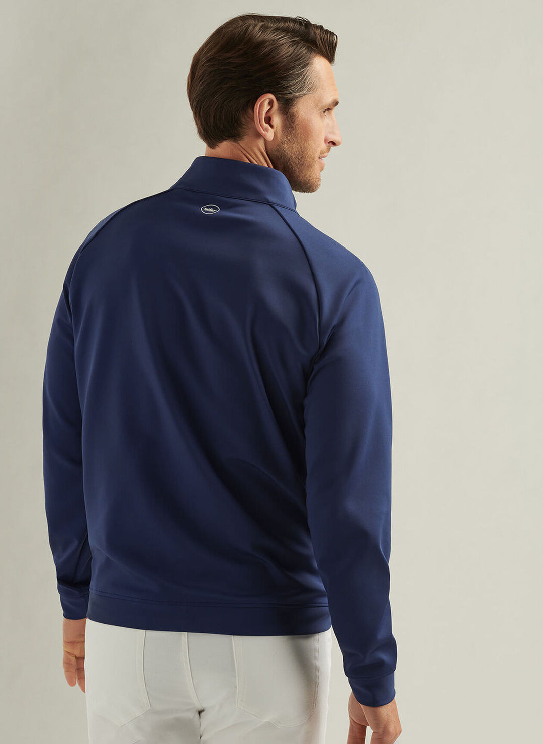 Peter Millar Mens Classic Fit Weld Hybrid Half-Zip - Navy