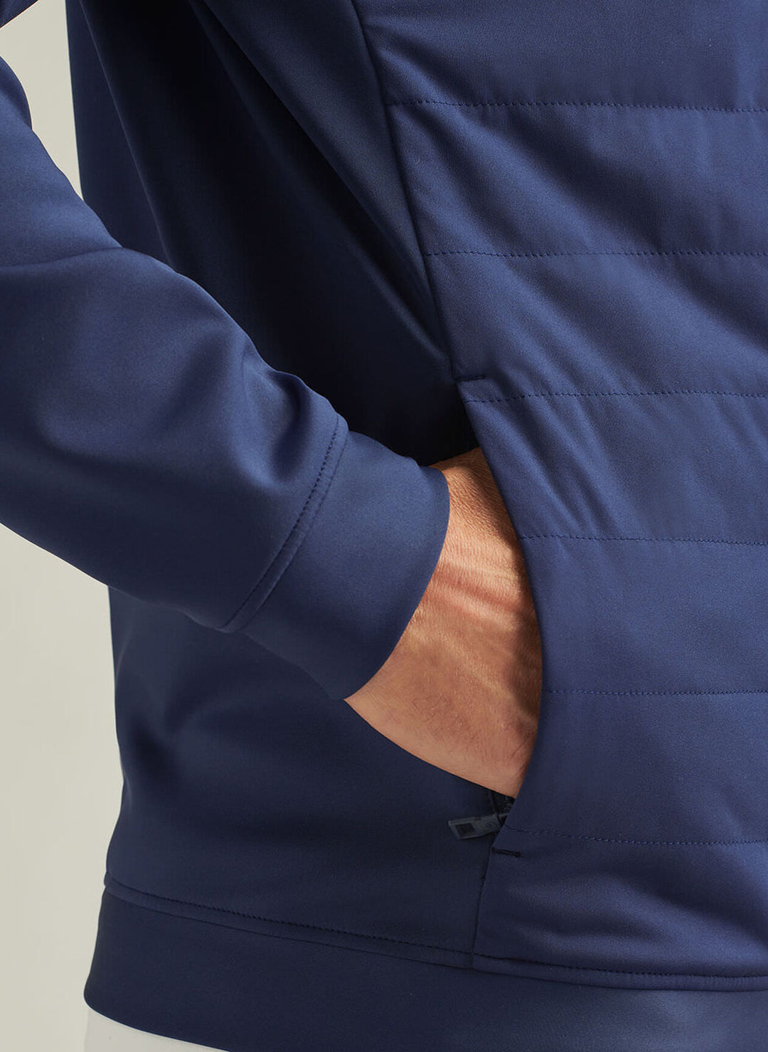 Peter Millar Mens Classic Fit Weld Hybrid Half-Zip - Navy