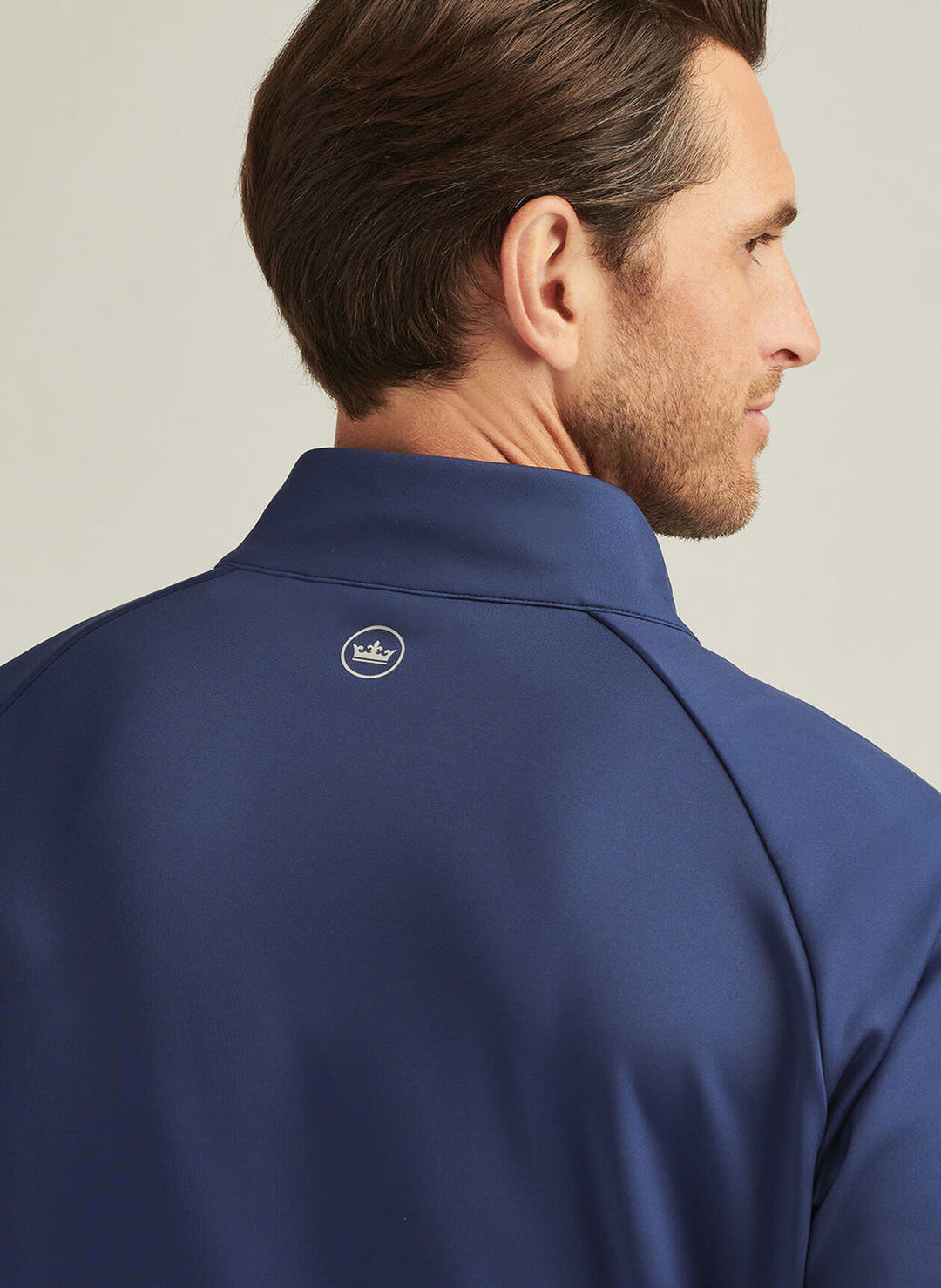 Peter Millar Mens Classic Fit Weld Hybrid Half-Zip - Navy