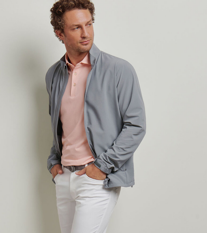 Peter Millar Mens Classic Fit Dunes Jacket - Oslo Grey