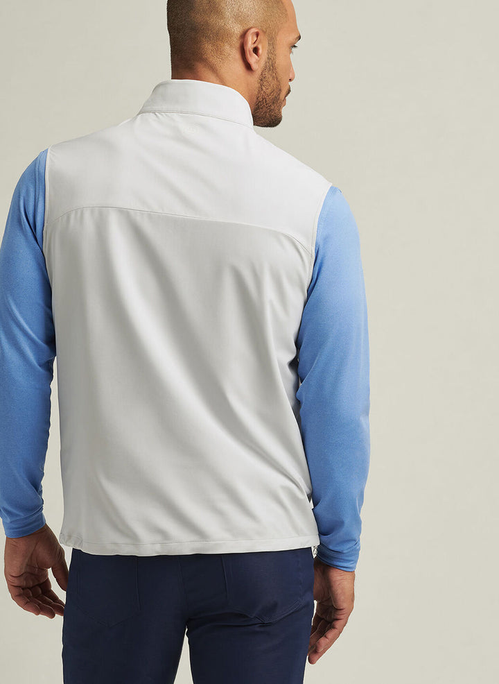 Peter Millar Mens Classic Fit Dunes Vest - British Grey