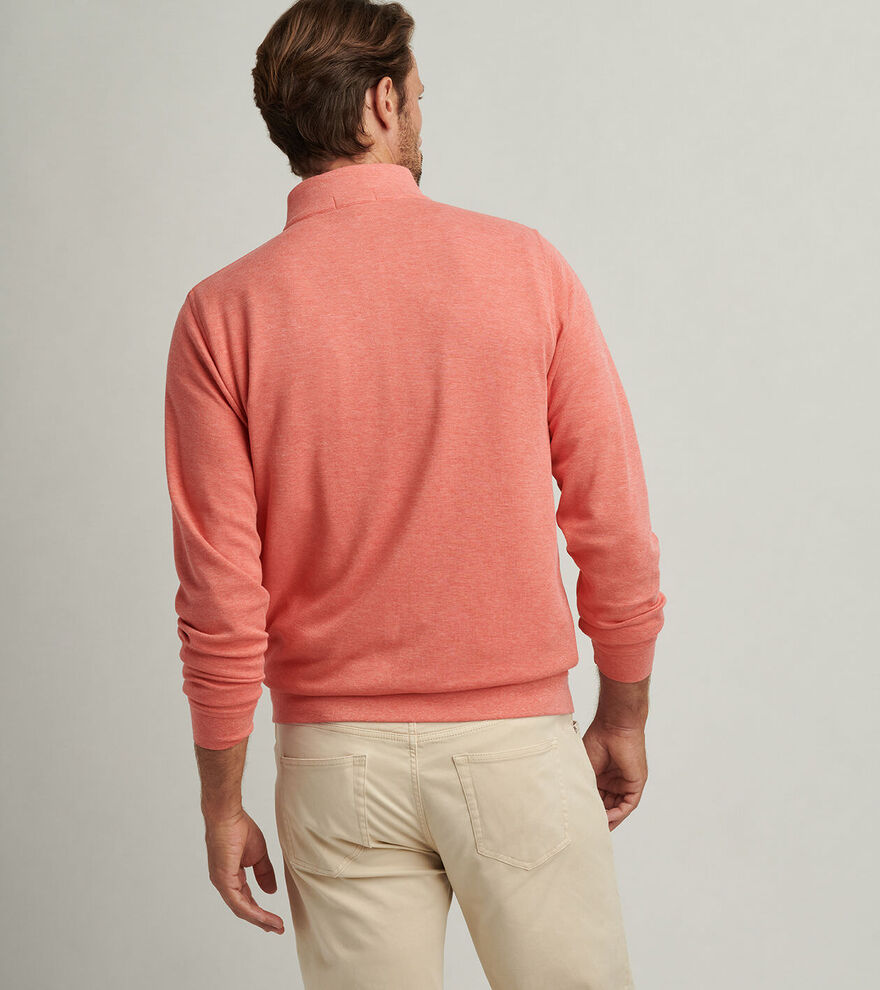 Peter Millar Mens Classic Fit Crown Comfort Pullover - Geranium