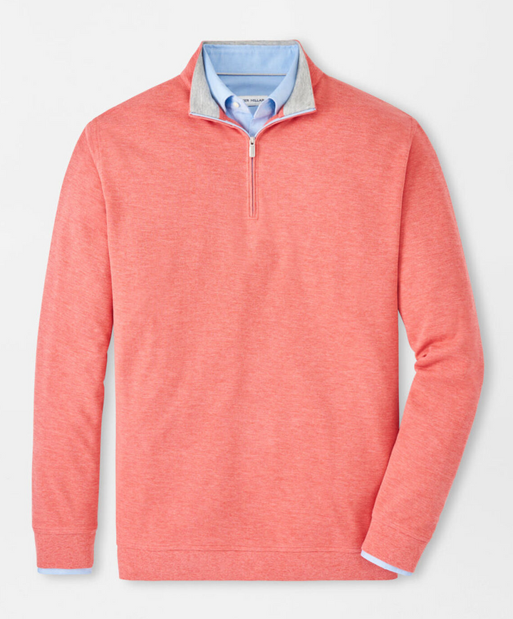 Peter Millar Mens Classic Fit Crown Comfort Pullover - Geranium