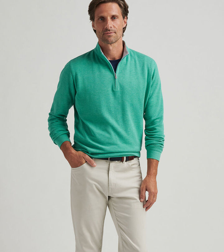 Peter Millar Mens Classic Fit Crown Comfort Pullover - Meadow