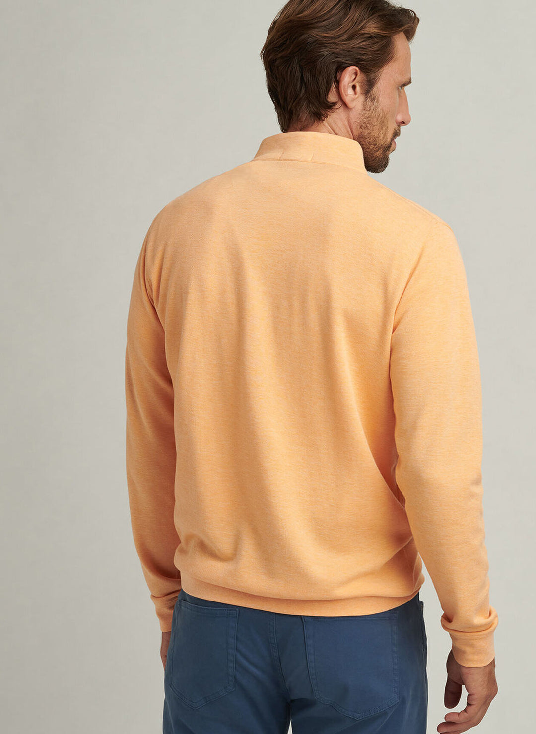 Peter Millar Mens Classic Fit Crown Comfort Pullover - Orange Slice