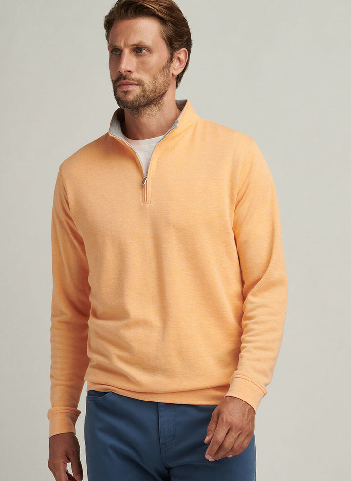 Peter Millar Mens Classic Fit Crown Comfort Pullover - Orange Slice