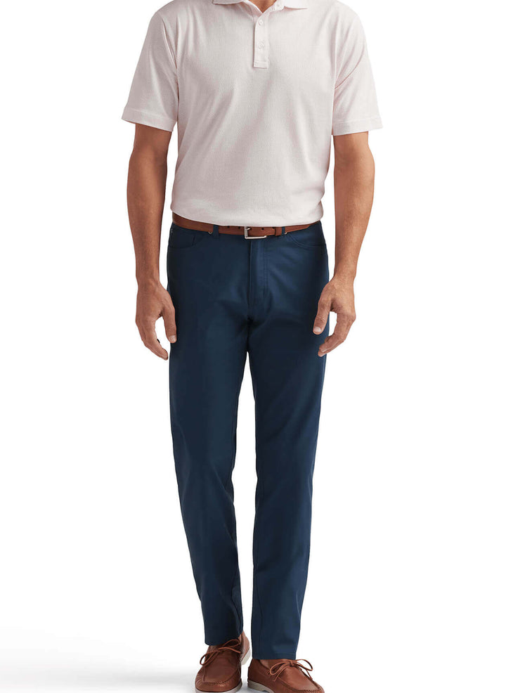 Peter Millar Mens Classic Fit Crown Comfort Cotton Ss Polo Polka Dot Print - Geranium