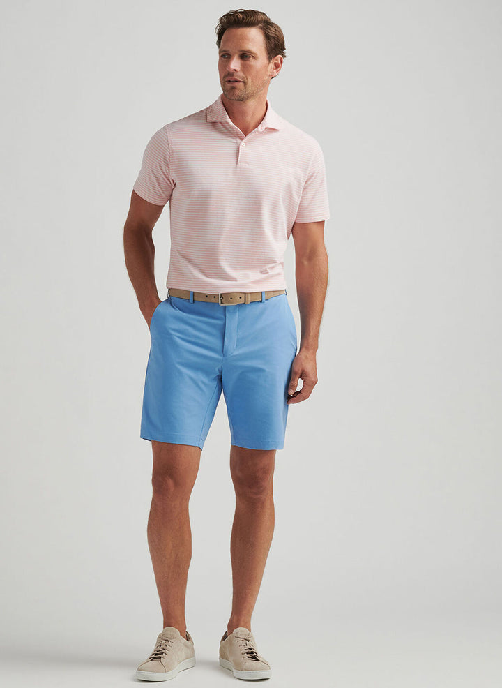 Peter Millar Mens Tailored Fit Surge Performance Short - Fountain Blue