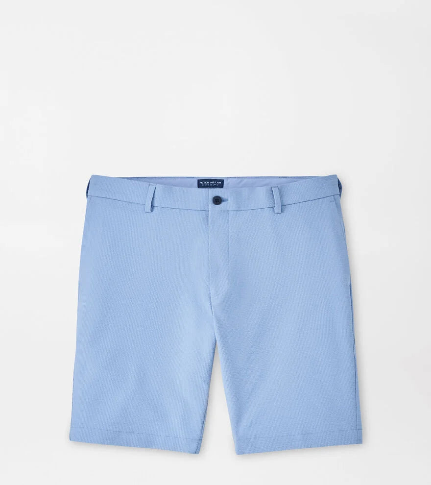 Peter Millar Mens Tailored Fit Matlock Seersucker Performance Short - Angelite