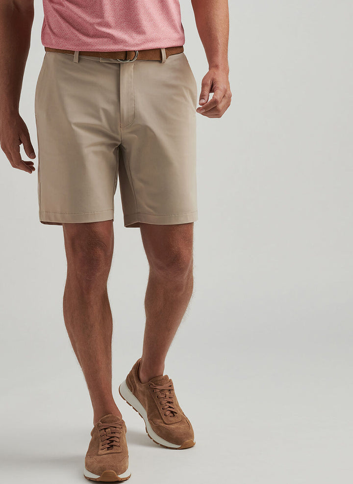 Peter Millar Mens Tailored Fit Bingham Performance Short - Khaki