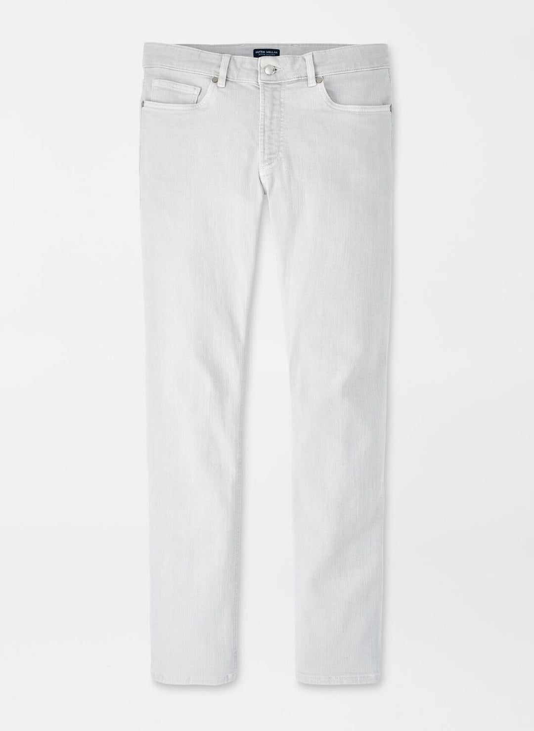 Peter Millar Mens Tailored Fit Fairfield Garment Dyed Denim - Light Grey