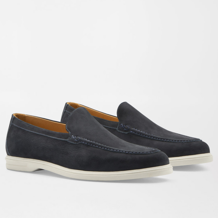 PETER MILLAR Men's Excursionist Nubuck Venetian Loafer - DARK NAVY