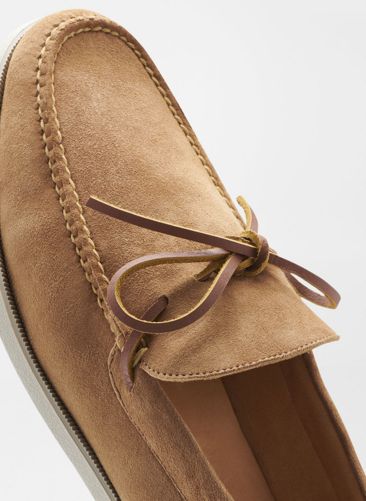 PETER MILLAR Men's Excursionist Boat Shoe - WHISKEY