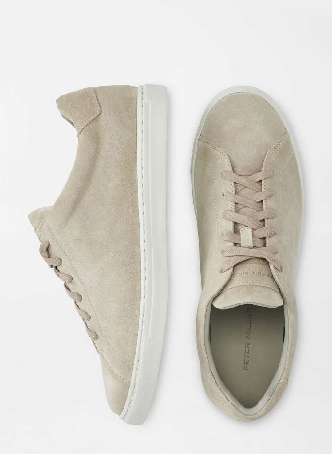 PETER MILLAR Men's Vantage Lite Suede Sneaker - BEIGE