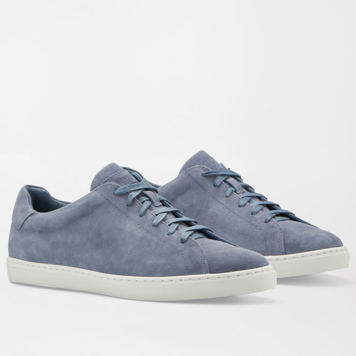 PETER MILLAR Men's Vantage Lite Suede Sneaker - BLUE PEARL