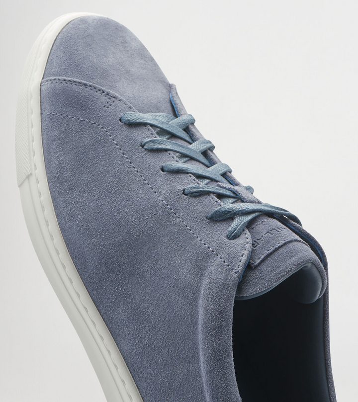 PETER MILLAR Men's Vantage Lite Suede Sneaker - BLUE PEARL