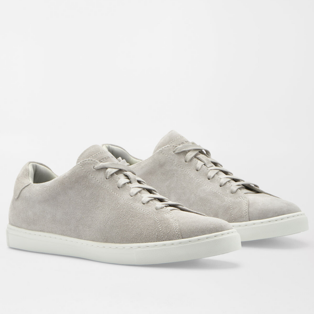 PETER MILLAR Men's Vantage Lite Suede Sneaker - PEARL GREY