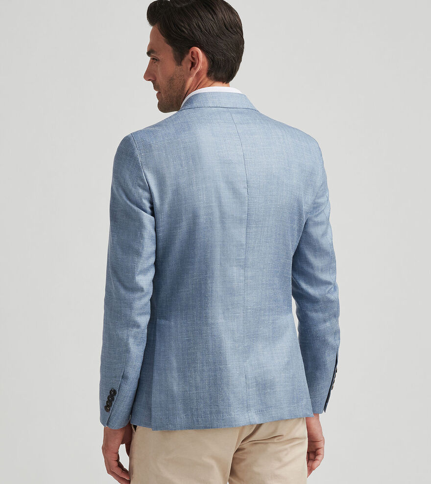 Peter Millar Men's Crown Crafted Men's Gavin Herringbone Soft Jacket - ANGELITE