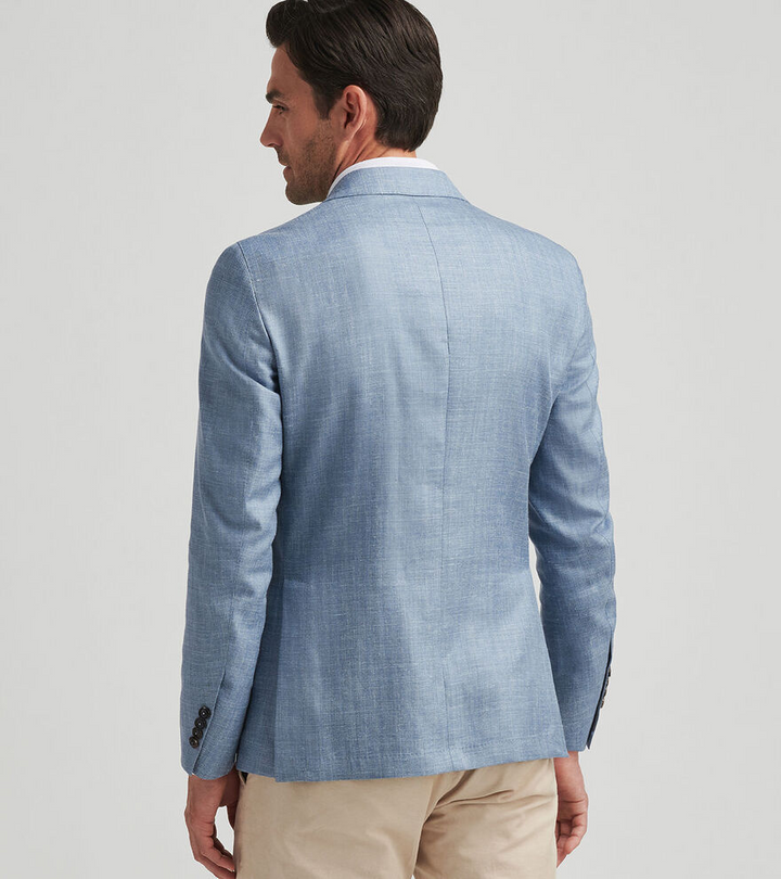 Peter Millar Men's Crown Crafted Men's Gavin Herringbone Soft Jacket - ANGELITE