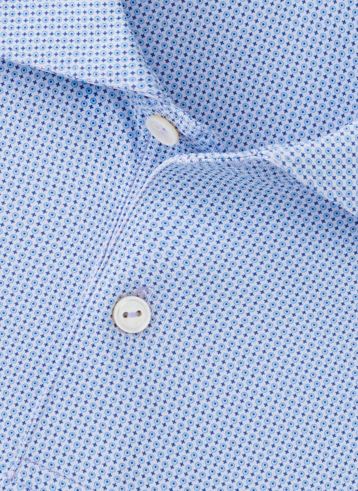 Peter Millar Mens Tailored Fit Grovewood Performance Jersey Polo - Lavender Moon