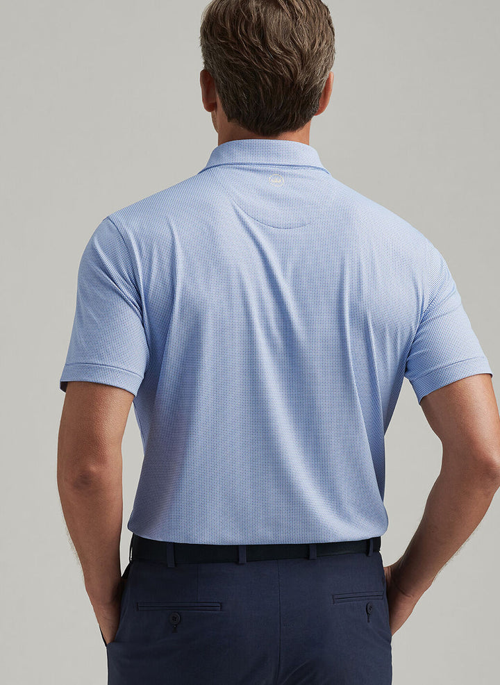 Peter Millar Mens Tailored Fit Grovewood Performance Jersey Polo - Lavender Moon