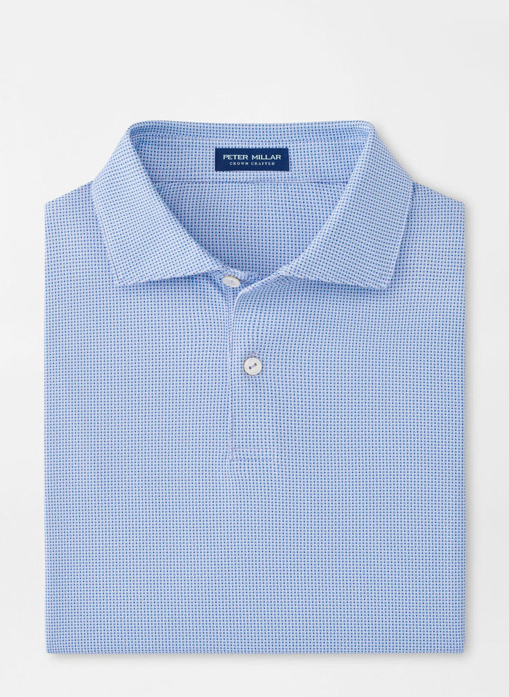 Peter Millar Mens Tailored Fit Grovewood Performance Jersey Polo - Lavender Moon