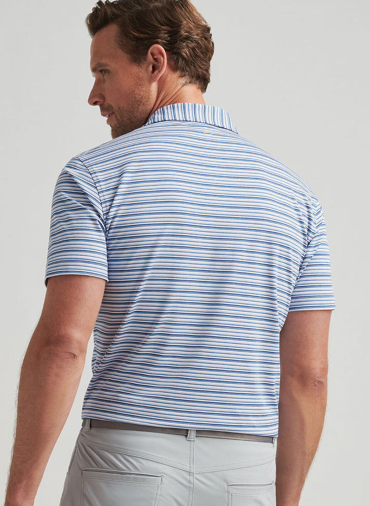 Peter Millar Mens Tailored Fit Cadence Performance Jersey Polo - Lavender Moon