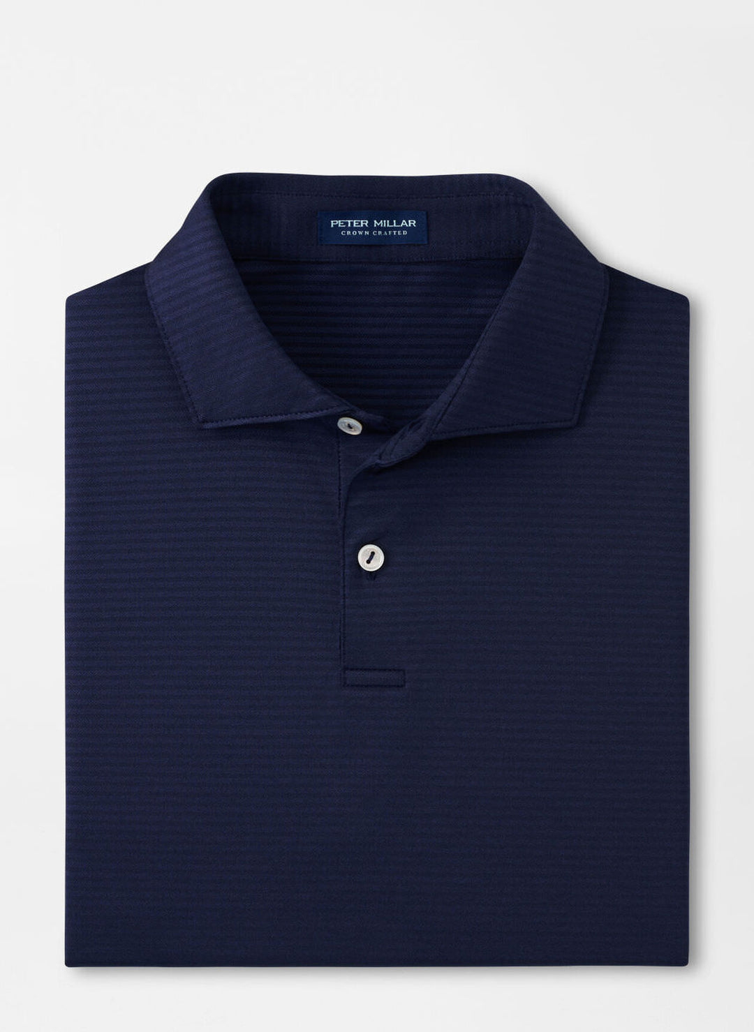 Peter Millar Mens Tailored Fit Empire Performance Jersey Polo - Navy