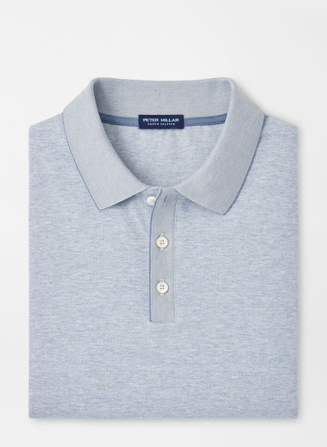 Peter Millar Mens Tailored Fit Barnes Knit Polo - Angelite