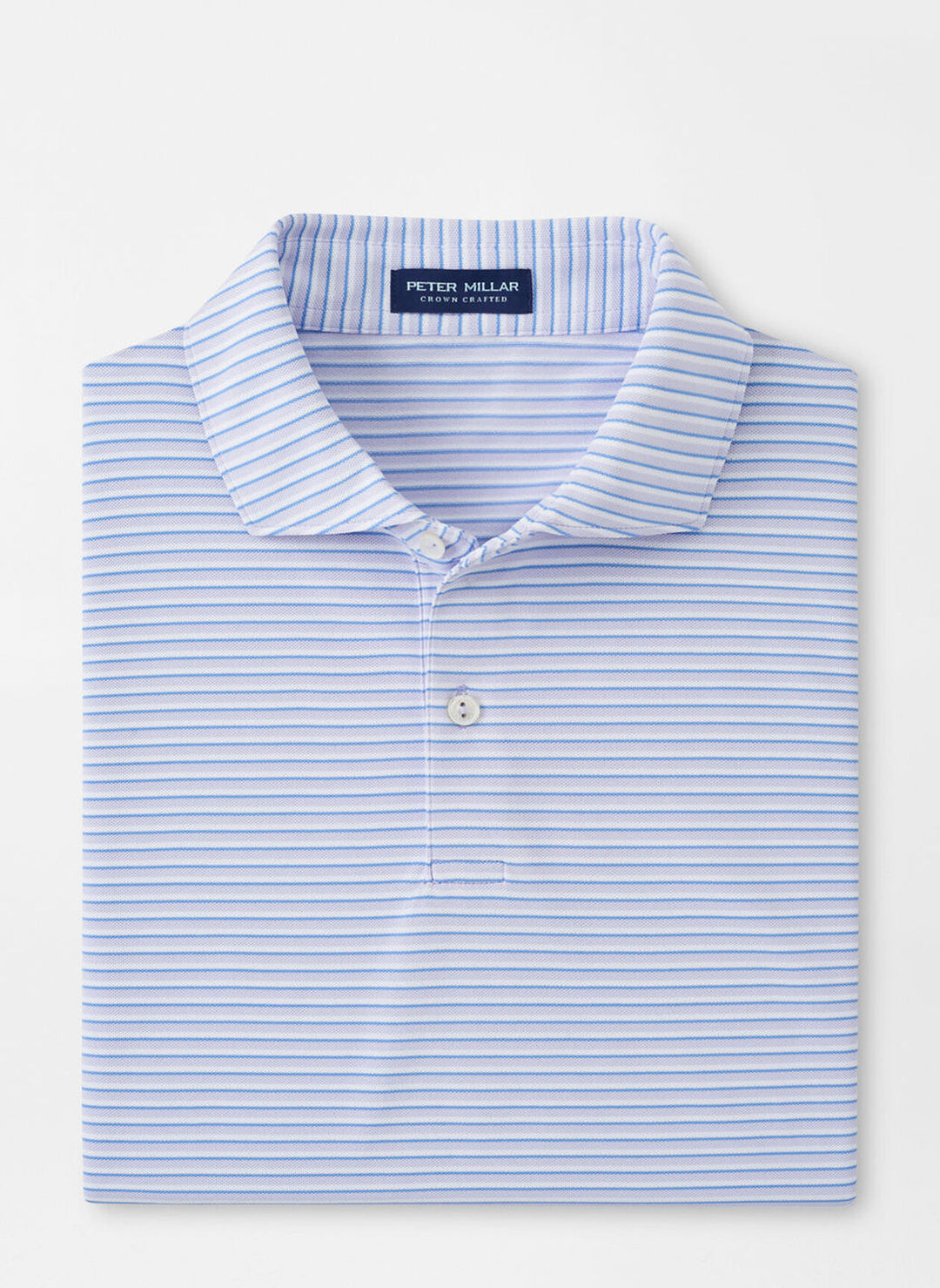Peter Millar Mens Tailored Fit Tempo Performance Mesh Polo - Lavender Moon