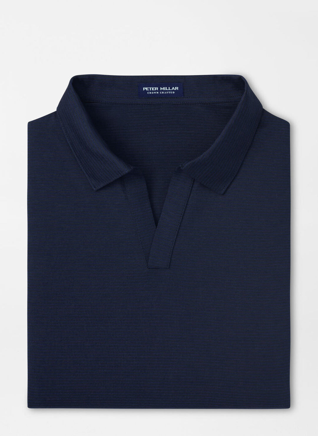 Peter Millar Mens Tailored Fit Richmond Riviera Collar Polo - Ocean Blue