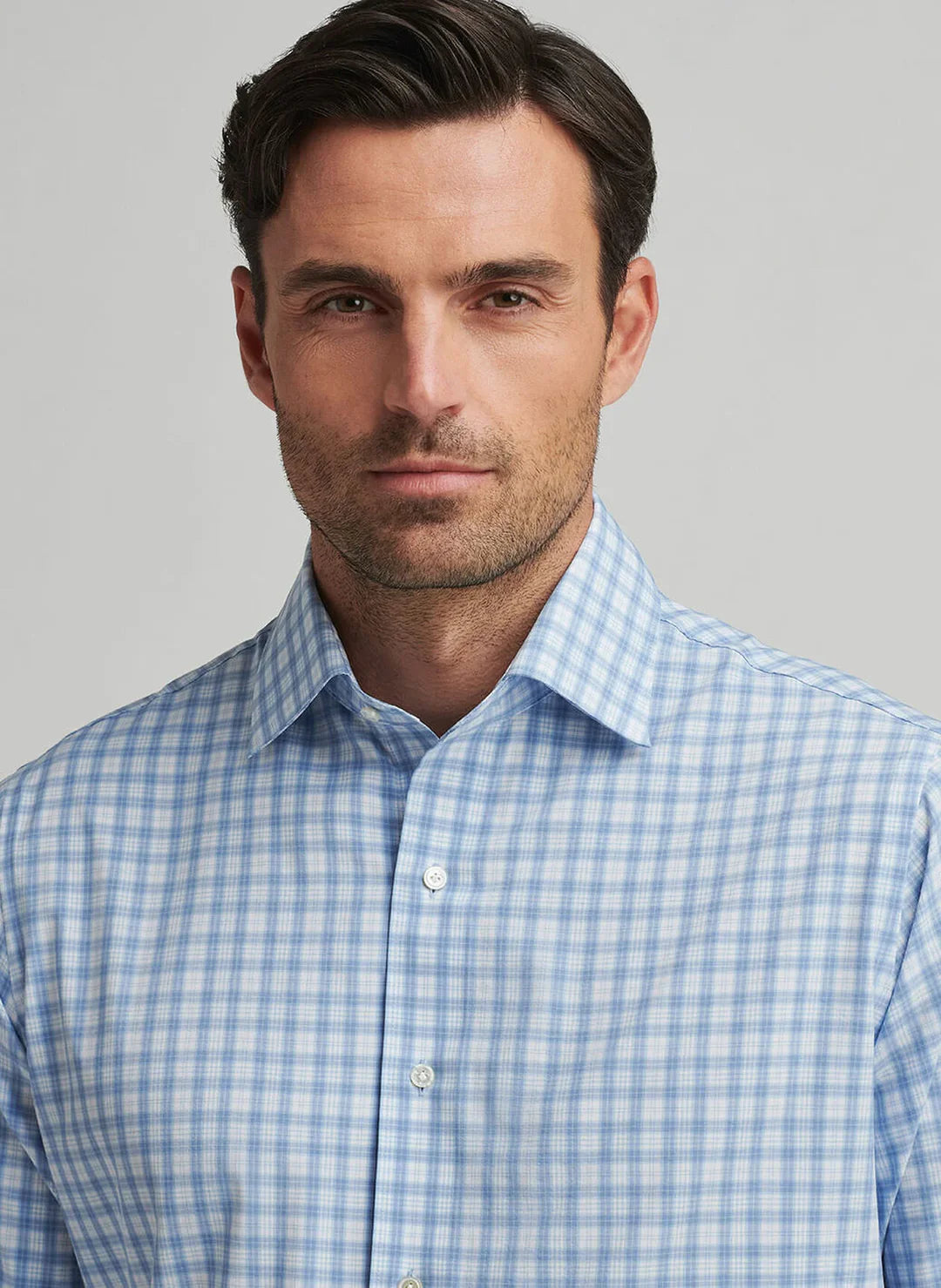 Peter Millar Men's Tailored Fit Coltrane Performance Poplin Sport Shirt - ANGELITE