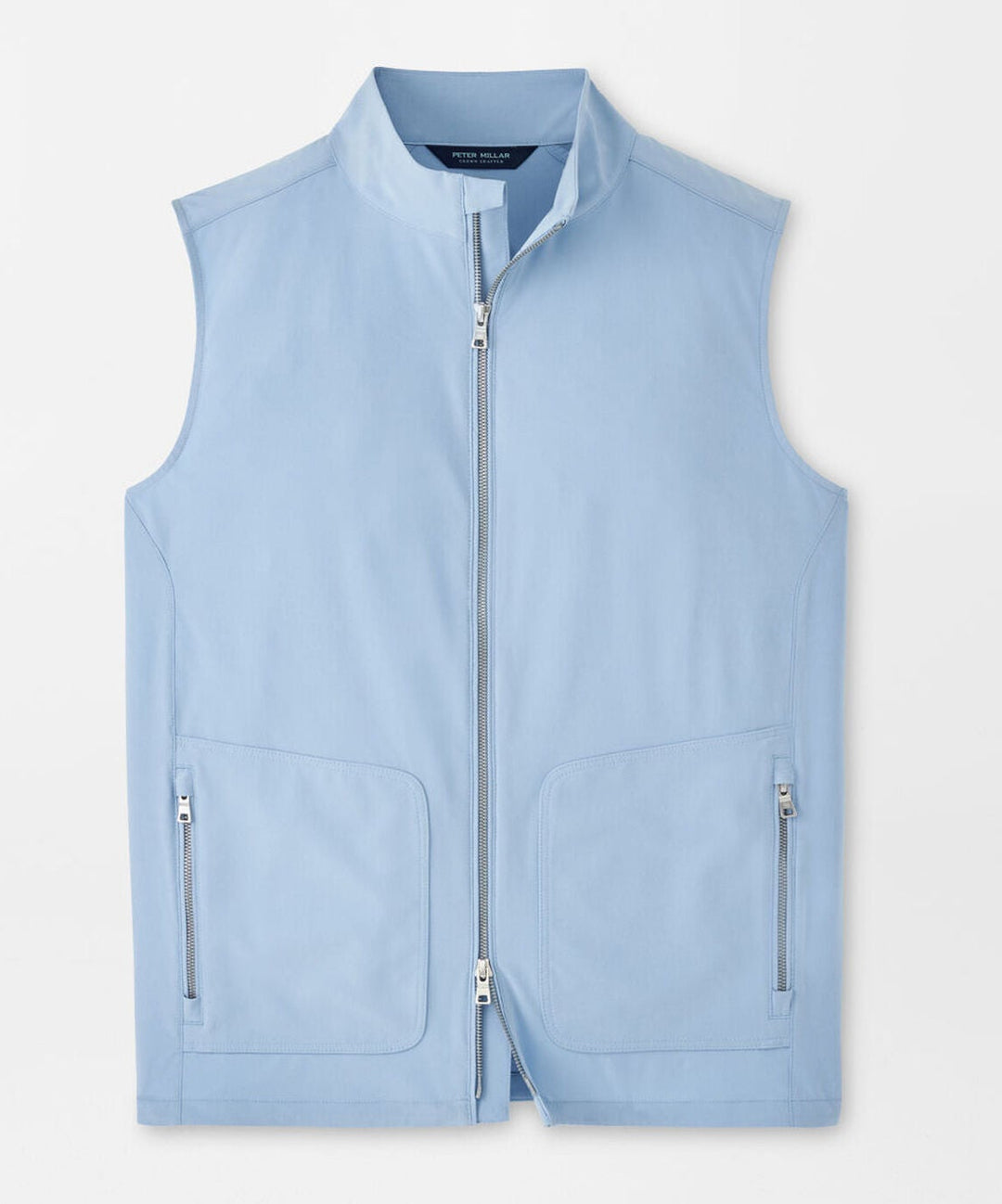 Peter Millar Mens Water Resistant Tailored Fit Contour Vest - Angelite