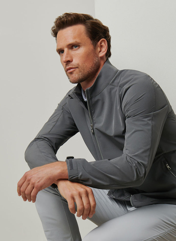 Peter Millar Mens Tailored Fit Contour Vest - Iron