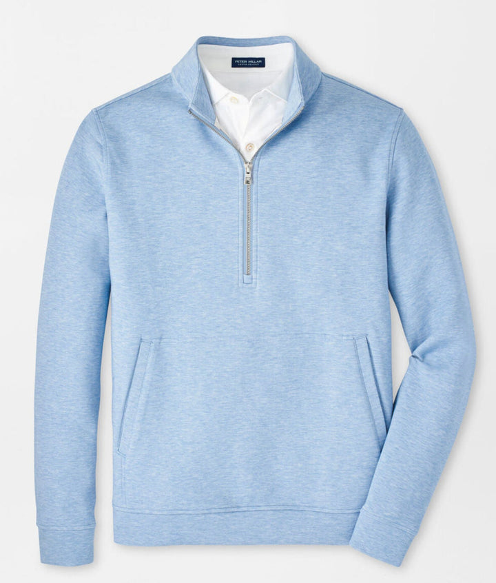 Peter Millar Mens Tailored Fit Winsome Half-Zip Pullover - Angelite
