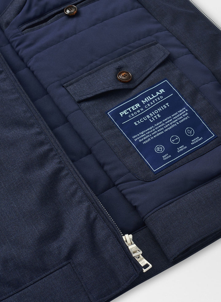 Peter Millar Mens Tailored Fit Excursionist Lite Vest - Navy