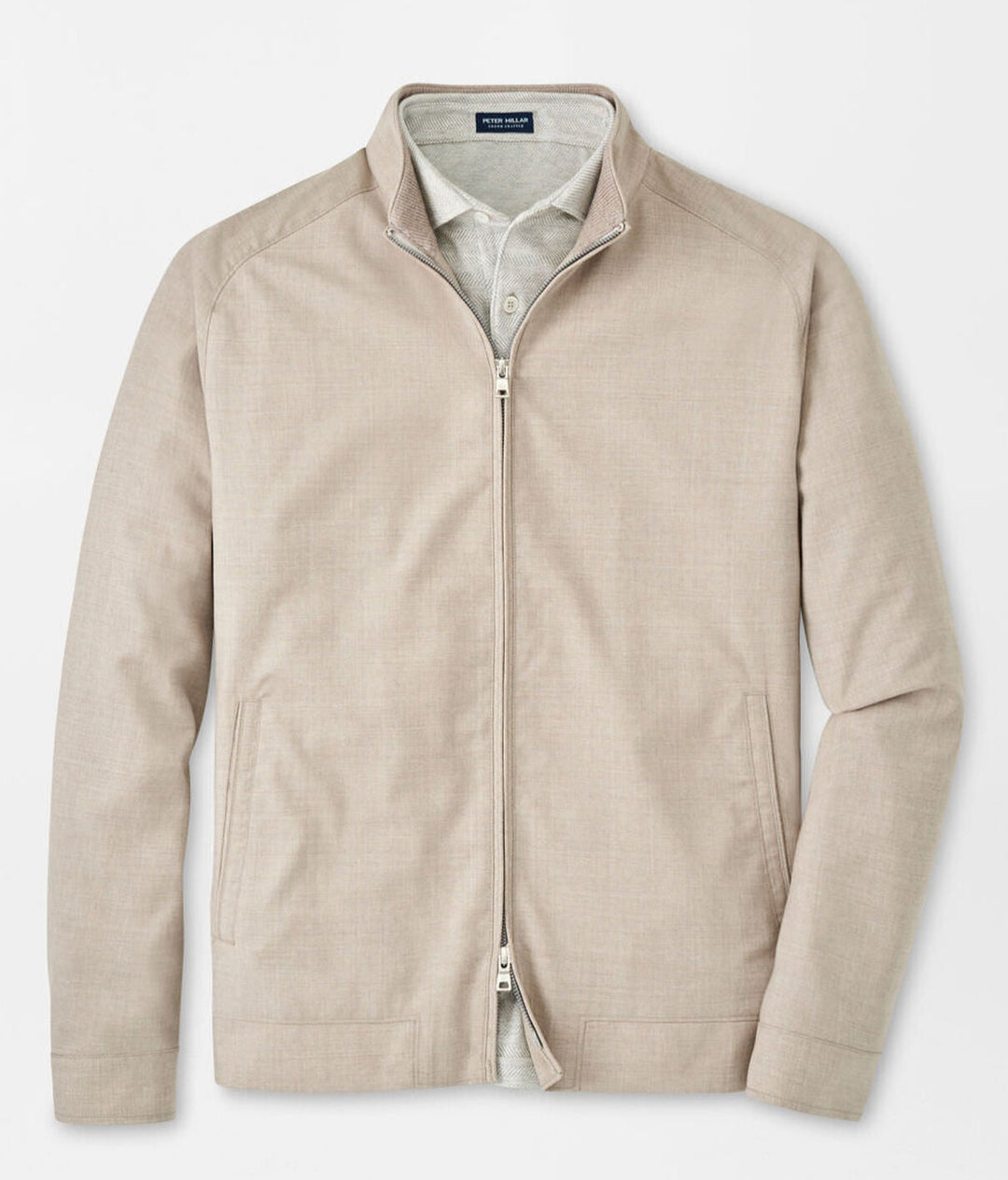 Peter Millar Mens Tailored Fit Excursionist Lite Bomber - Dark Sand