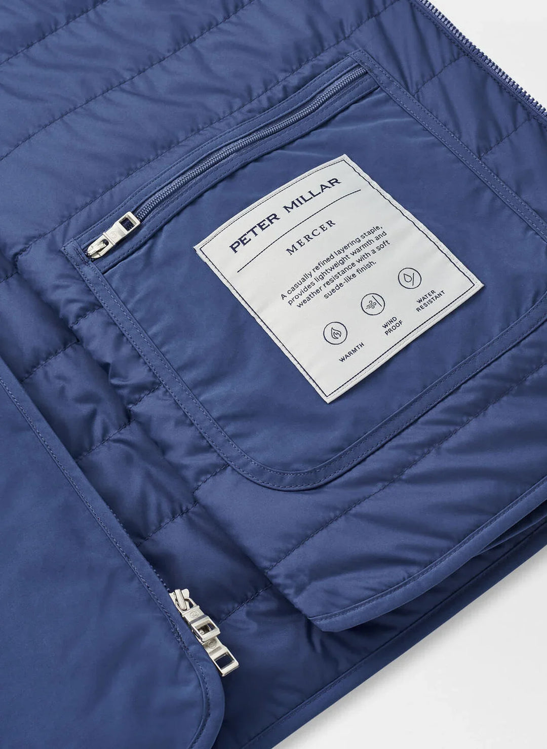 Peter Millar Men's Tailored Fit Mercer Vest - AZURITE
