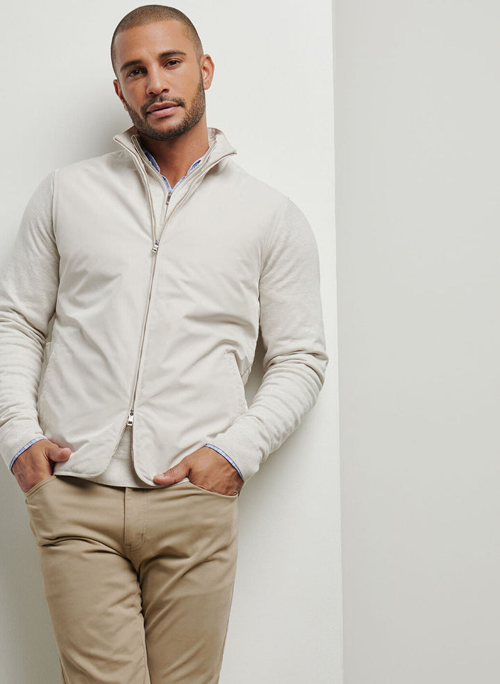 Peter Millar Mens Tailored Fit Mercer Vest - Stone