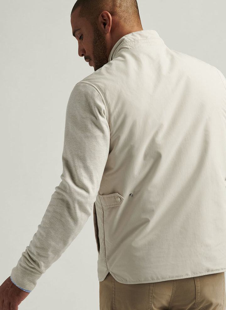 Peter Millar Mens Tailored Fit Mercer Vest - Stone